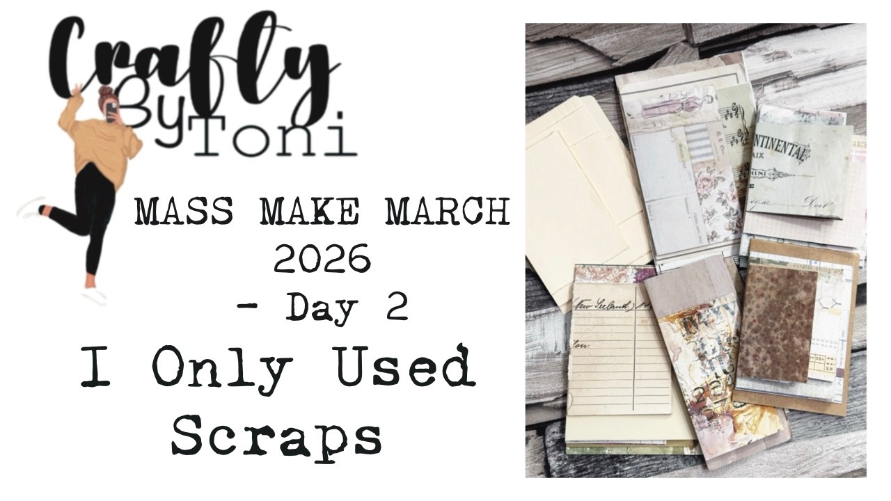 Scrap Busting for Mass Make March! 6 Easy Folded Junk Journals…#massmakemarch2026