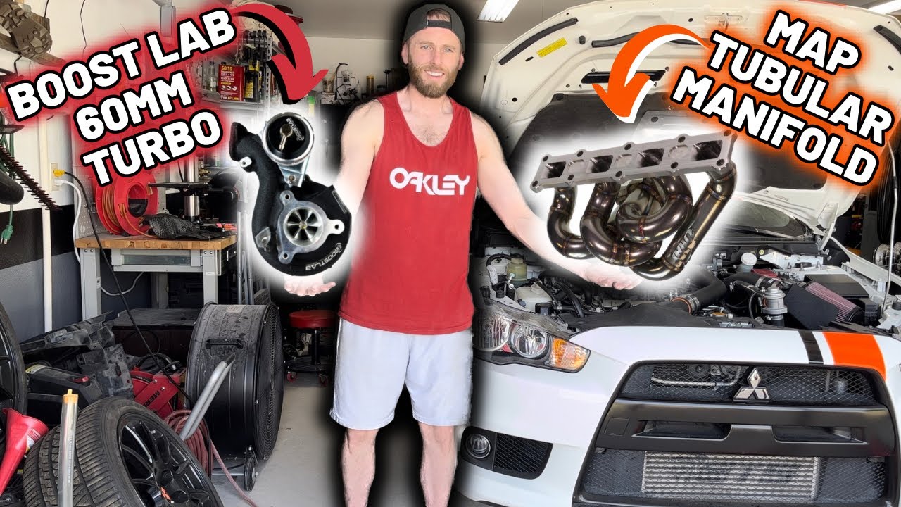 Installing The Boost Labs Built 60mm Turbo & MAP Tubular Manifold In the EVO X