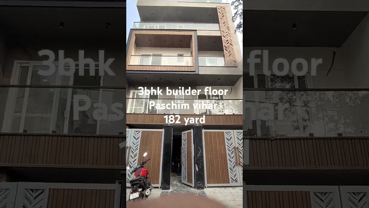 3bhk builder floor paschim vihar for sale#realestate #property