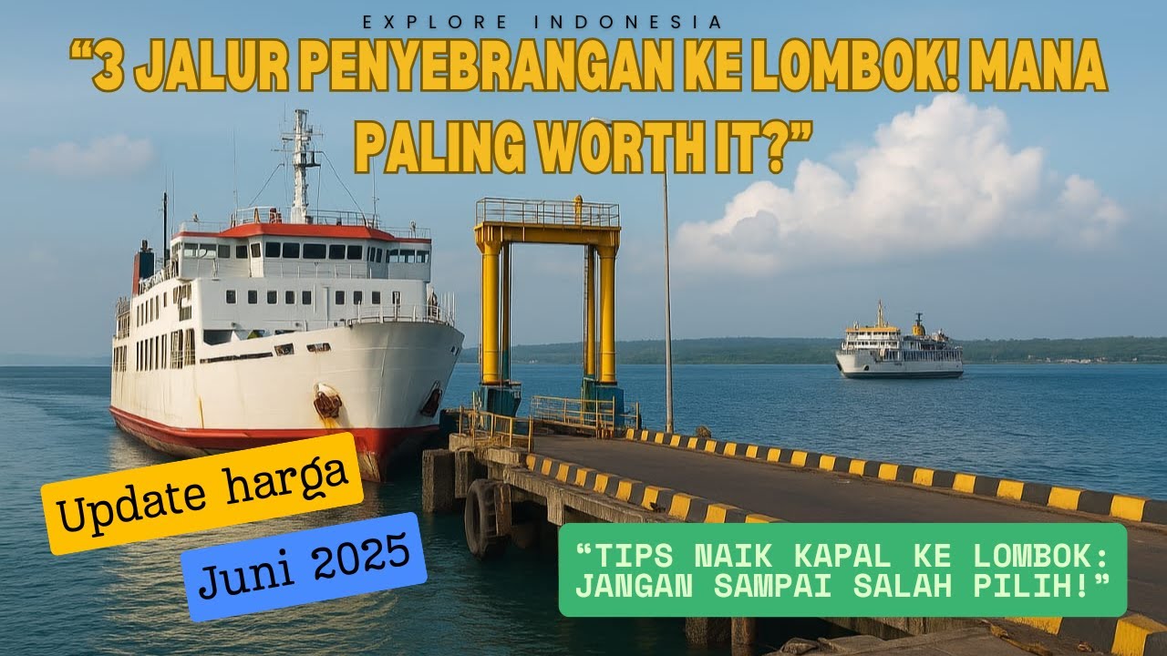 3 jalur Penyebrangan ke lombok mana yang paling worth it?! update harga juni 2025.
