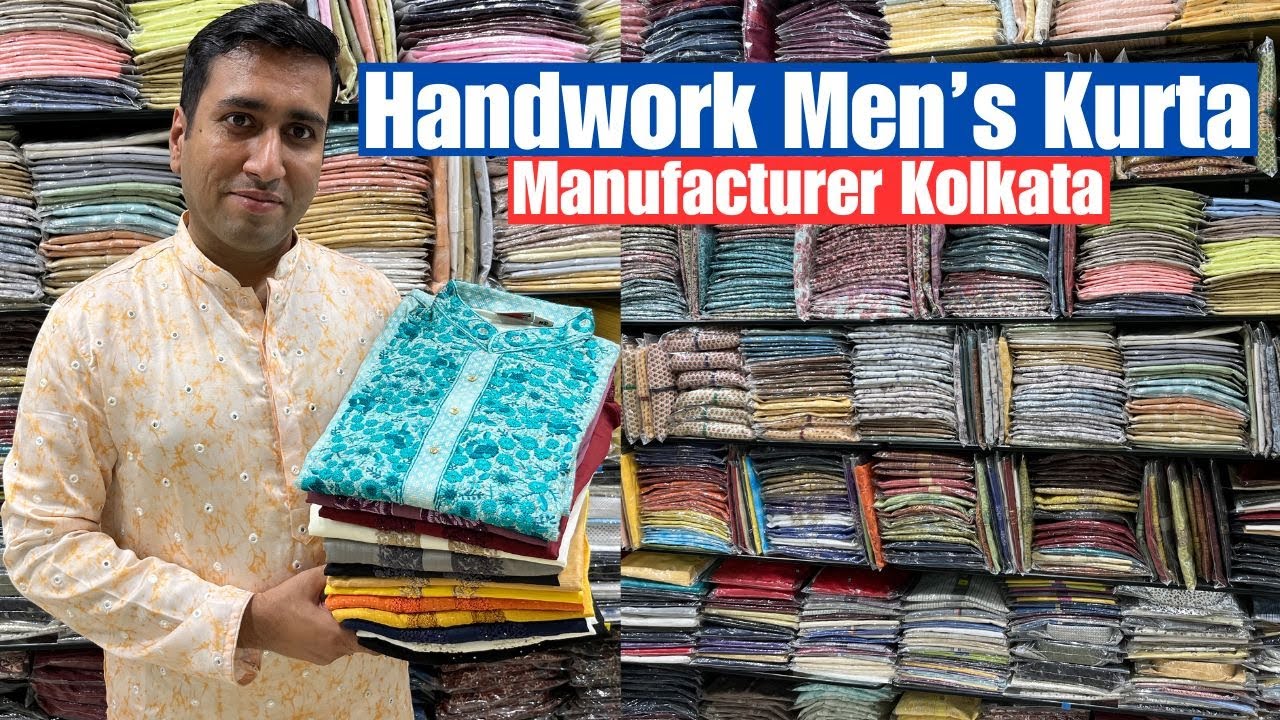 Handwork Mens Kurta Manufacturer in Kolkata New Market | Nite N Day Designs