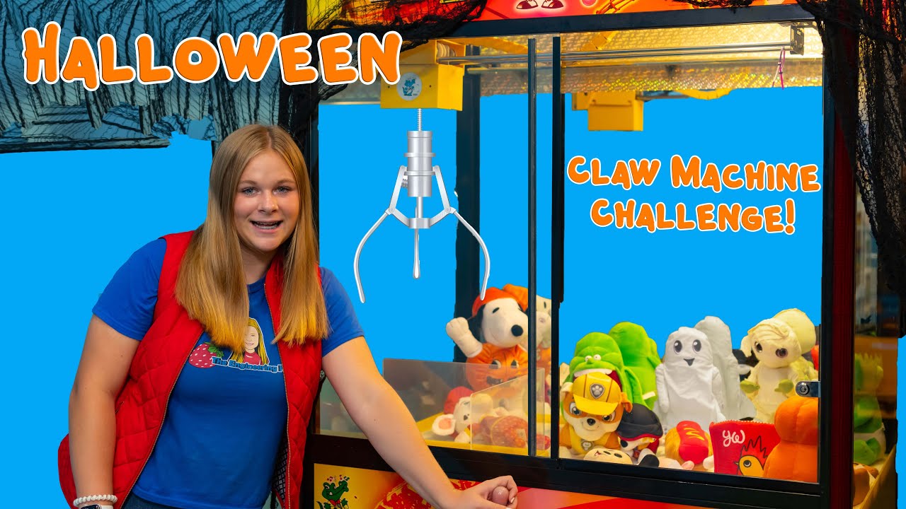 Assistant's Ready for Halloween Claw Machine and Surprise Egg Challenge