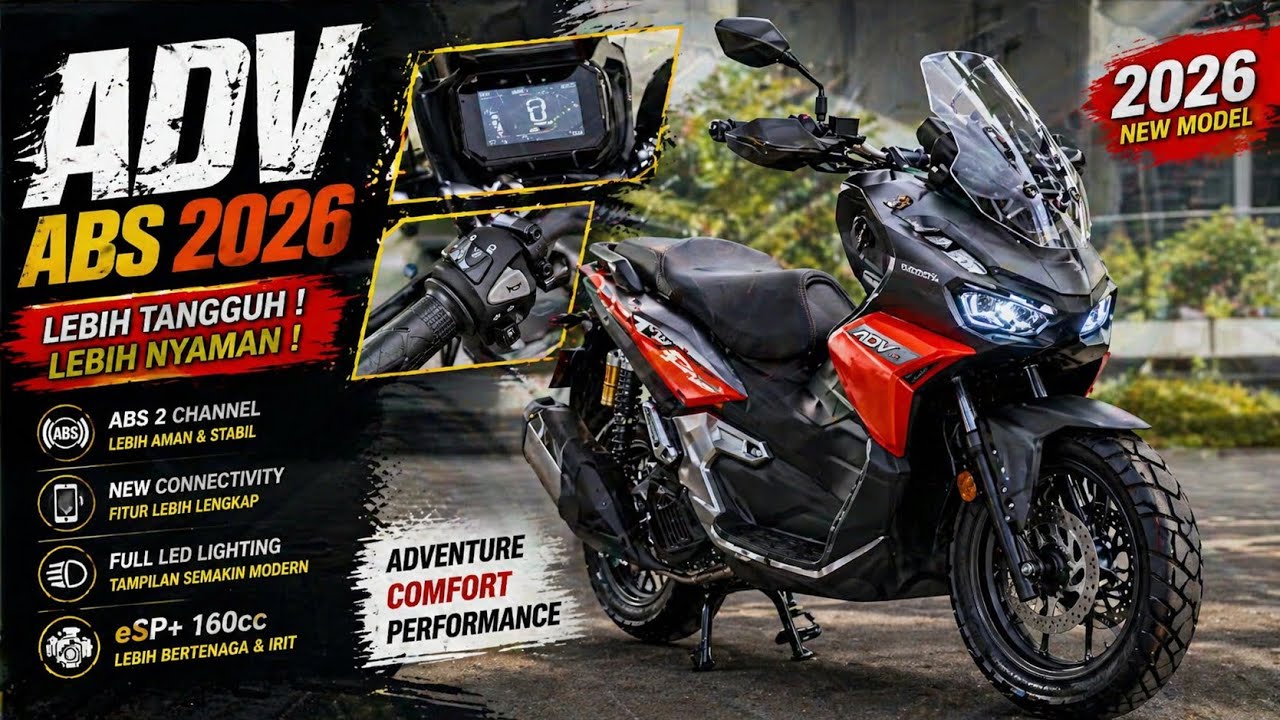BIKIN NGILER !! ADV 2026 ABS BLACK MATE
