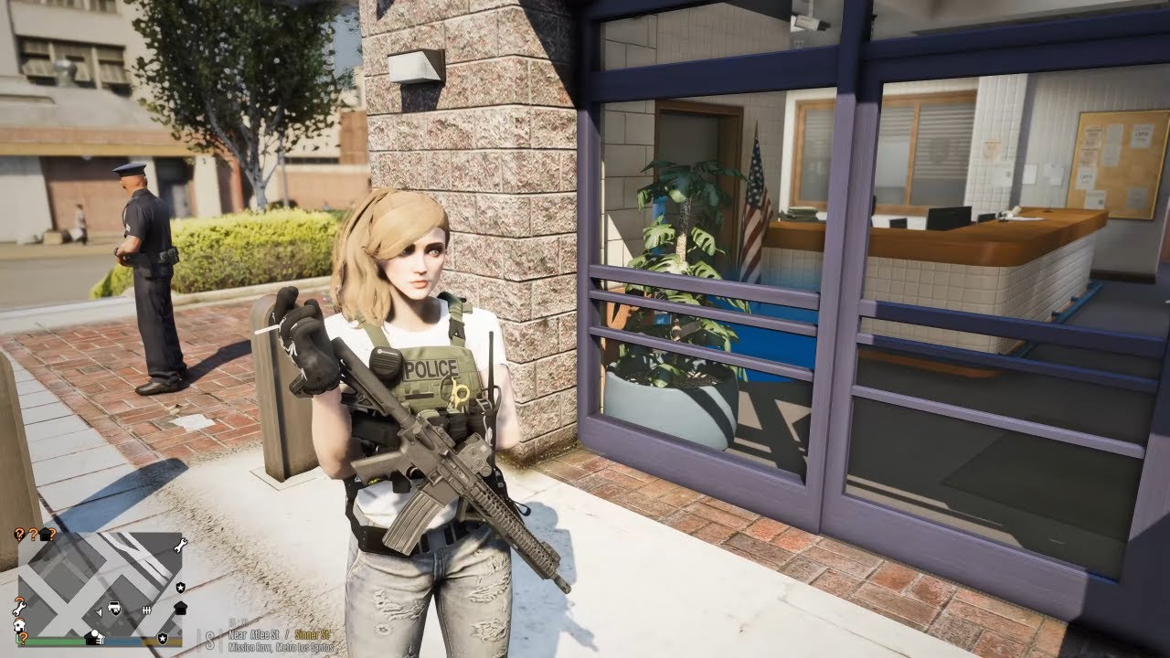 Gta 5 LSPDFR Let's Play As a Tactical LAPD Female Cop - Unmarked Charger City Patrol