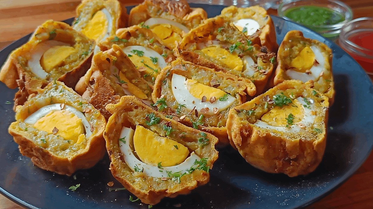 Street Style Anda Chop Recipe | Crispy Egg Chop at Home | Delicious Street Style Egg Chop at Home