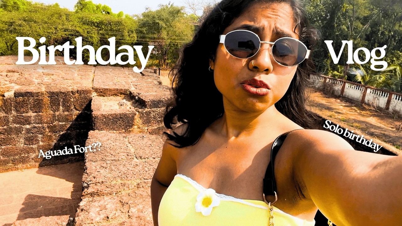 My SOLO Goa Birthday Vlog 🎂 | I turned 23 | Ayushi Modak