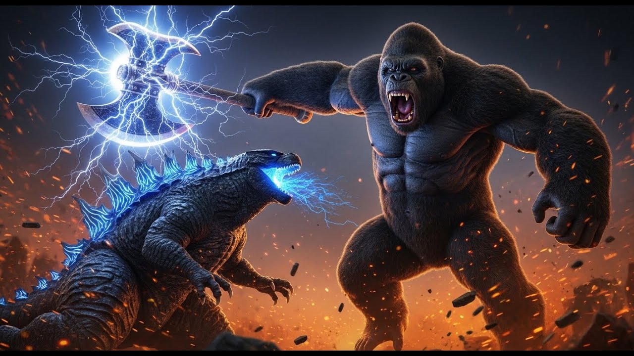 Kong’s Charged Axe DESTROYS Godzilla | Final Battle