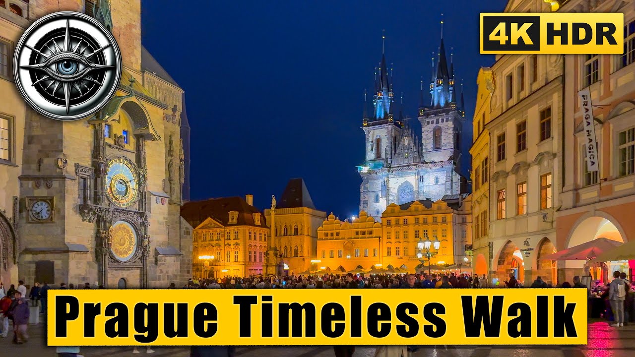 Prague Walking Tour | Timeless Evening Walk Through the City 🇨🇿 4K HDR