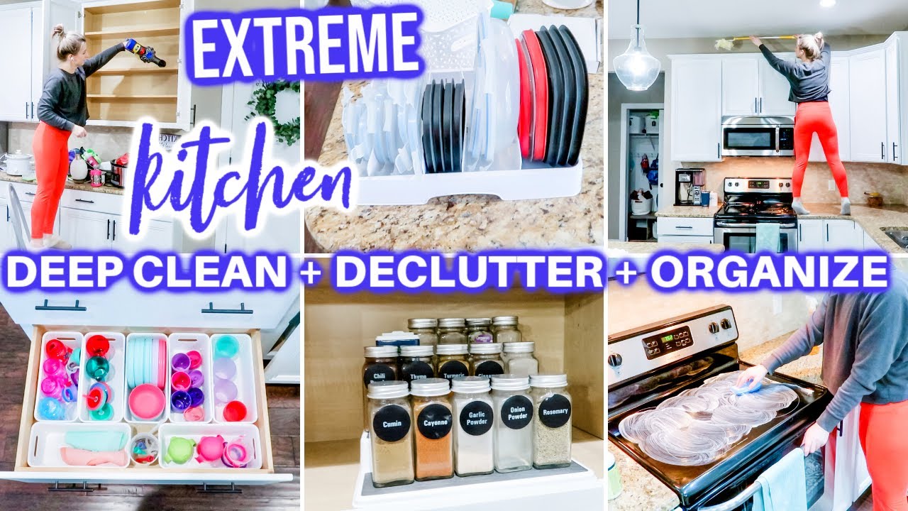 *EXTREME* KITCHEN DECLUTTER ORGANIZE CLEAN WITH ME | CLEANING MOTIVATION | DECLUTTERING & ORGANIZING