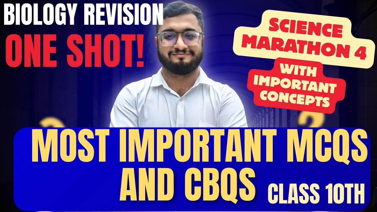 LIVE 🔴 Biology Full Revision in ONE Shot with Last minute strategies | Class 10 Boards 2026