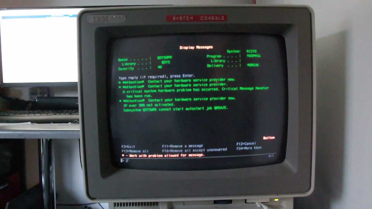 Cold boot of a 22 year old IBM AS/400 / iSeries