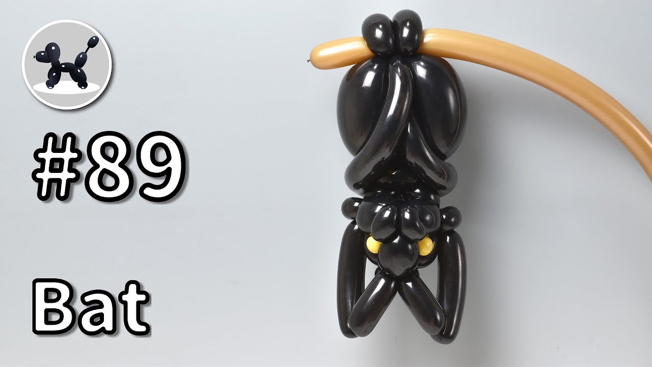Bat - How to Make Balloon Animals #89 / バルーンアートの作り方 #89 (コウモリ)