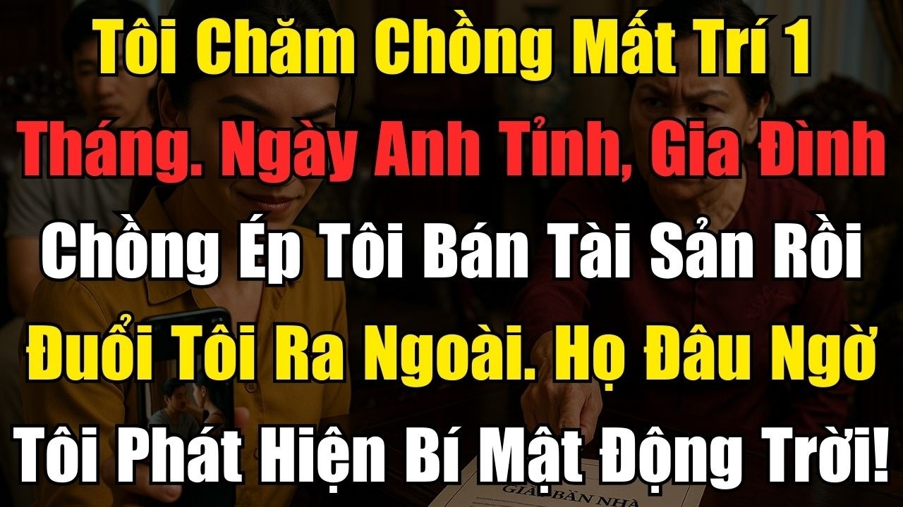 Chăm Chồng Mất Trí 1 Tháng, Ngày Anh Tỉnh Lại Tôi Bị Đuổi, Bí Mật Khiến Cả Nhà Tái Mặt!
