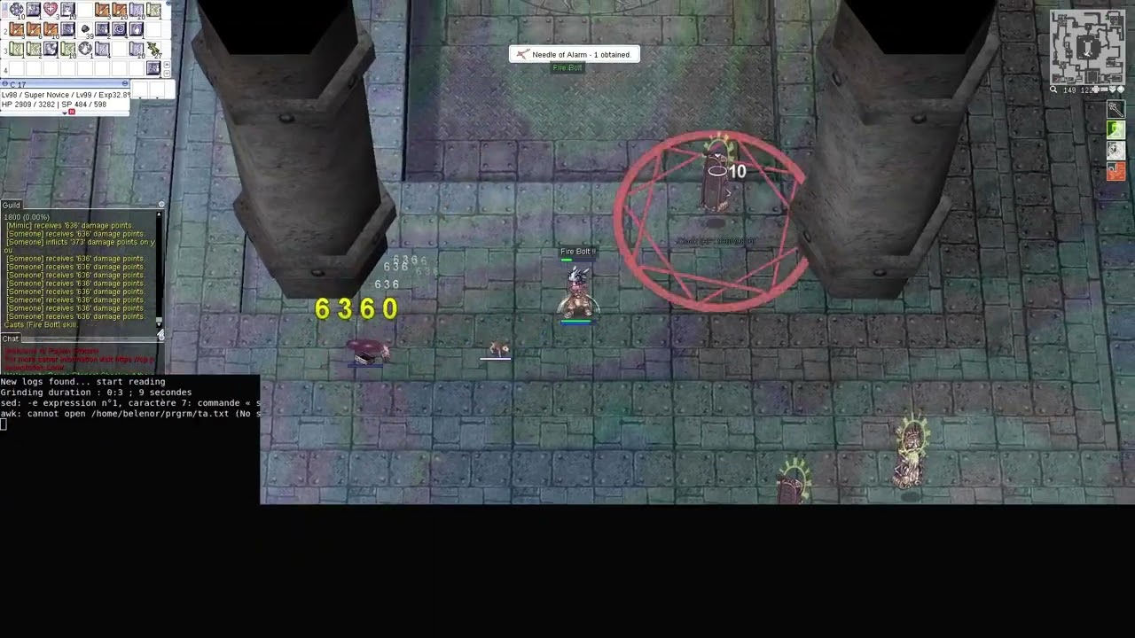 Farming clocks at Lightspeed with a Super Novice. Payon Stories, Ragnarok online server rate 1