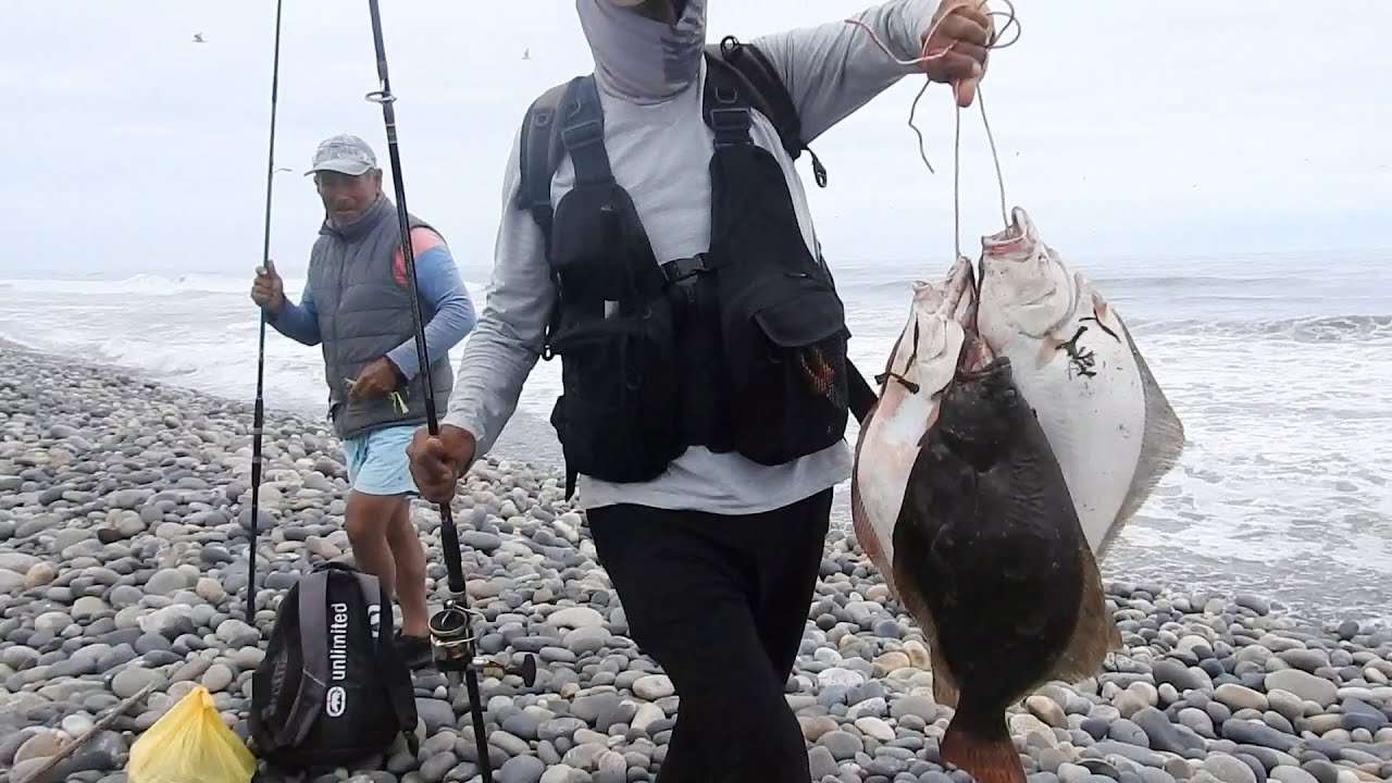 Épica PESCA de Lenguados con Señuelos de Vinilo. Pescador atrapa una Sarta de #lenguados