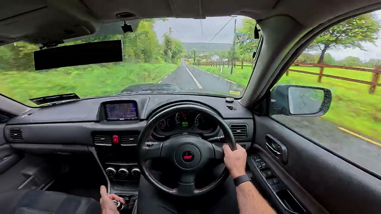 Subaru Forester STI SG9 2006 (Rain) (POV Driving with Raw Audio)