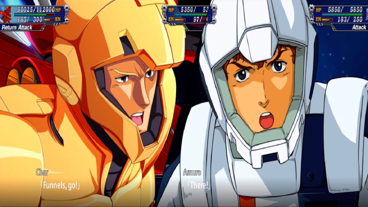 SRW T (EN) - Char's Counterattack Final Fight (Stage 45 Char)[Amuro Hi Nu-Gundam VS Nightingale]