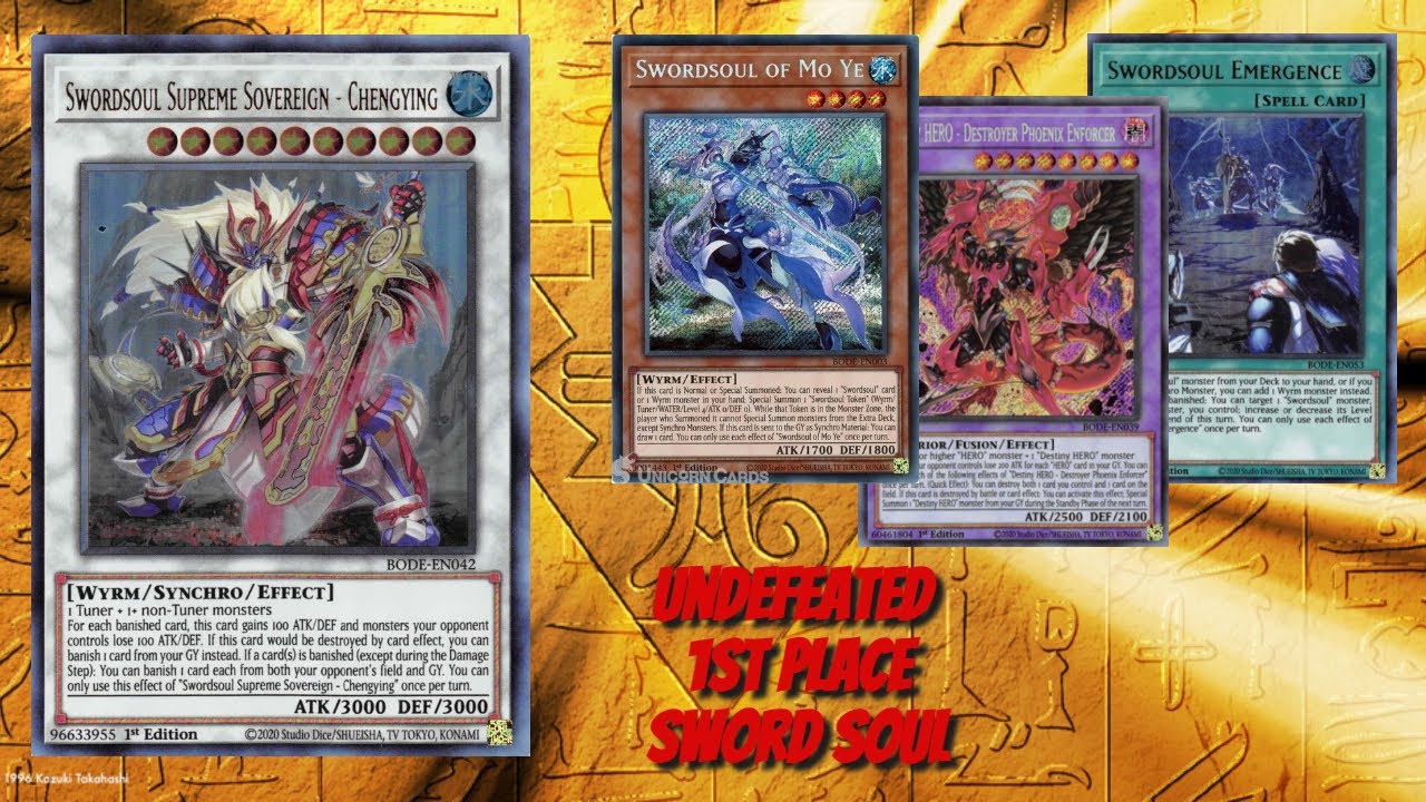 Yu-Gi-Oh! 1st Place *Undefeated* SwordSoul Tenyi Deck Profile [FT. Justin]