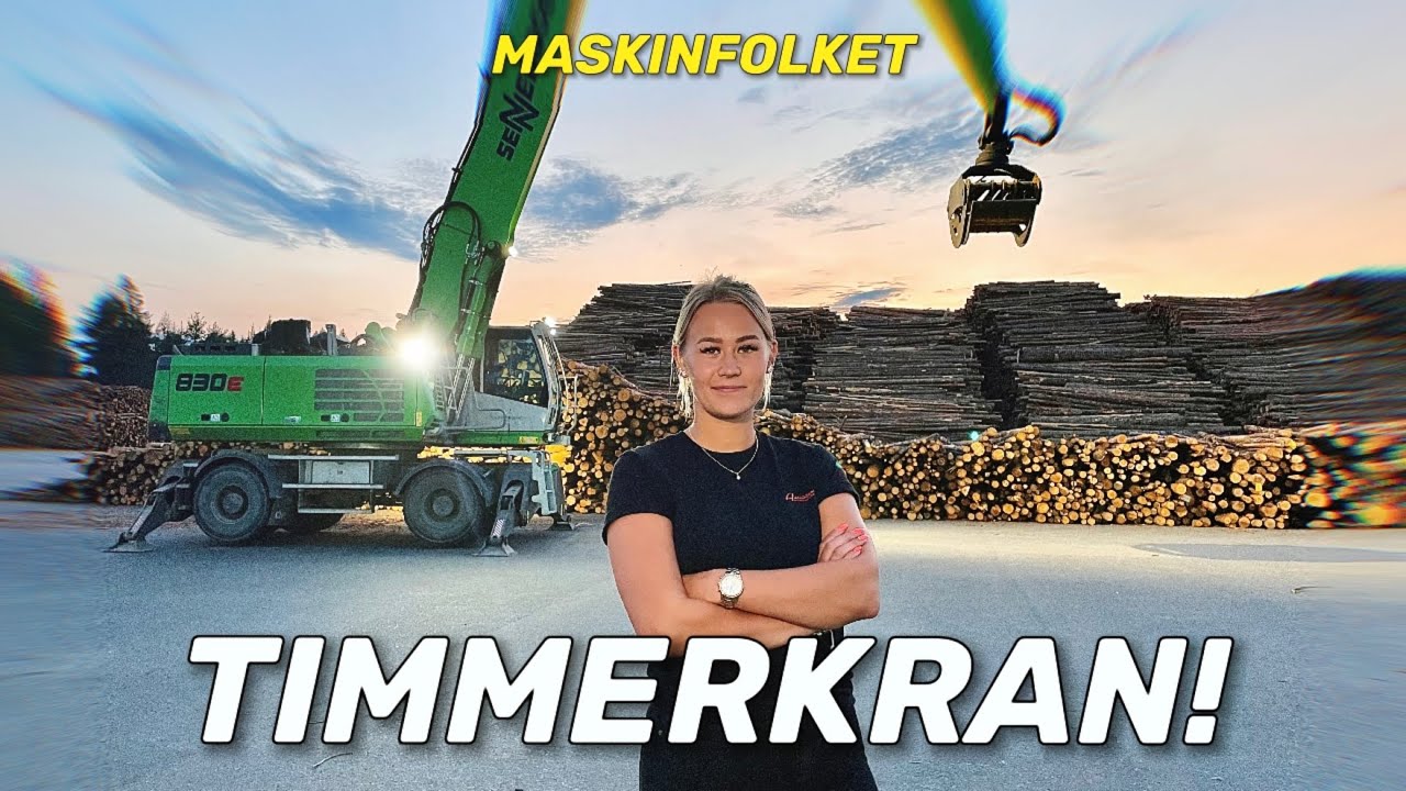 ОНА РАБОТАЕТ НА КРУПНЕЙШЕМ ТЕРМИНАЛЕ ШВЕЦИИ! 🏗️🪵
