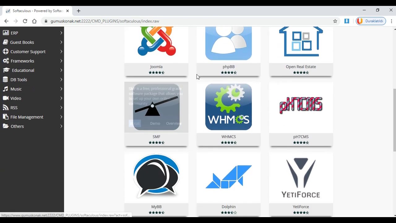 Wordpress Kurulumu 2. Yöntem Hosting Panelinden Kurulum Direct Admin Cpanel Plesk