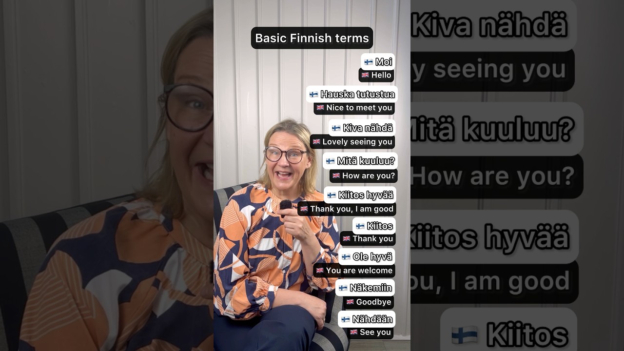 Learn these basic terms in Finnish 🙋🏼&zwj;♀️🇫🇮 #finnishlanguage #finnishteacher