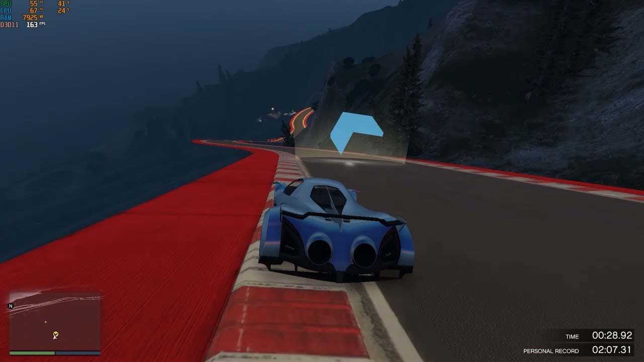 *UNBEATABLE* GTA Online - Chiliad WR - 2:04.420 (High FPS)