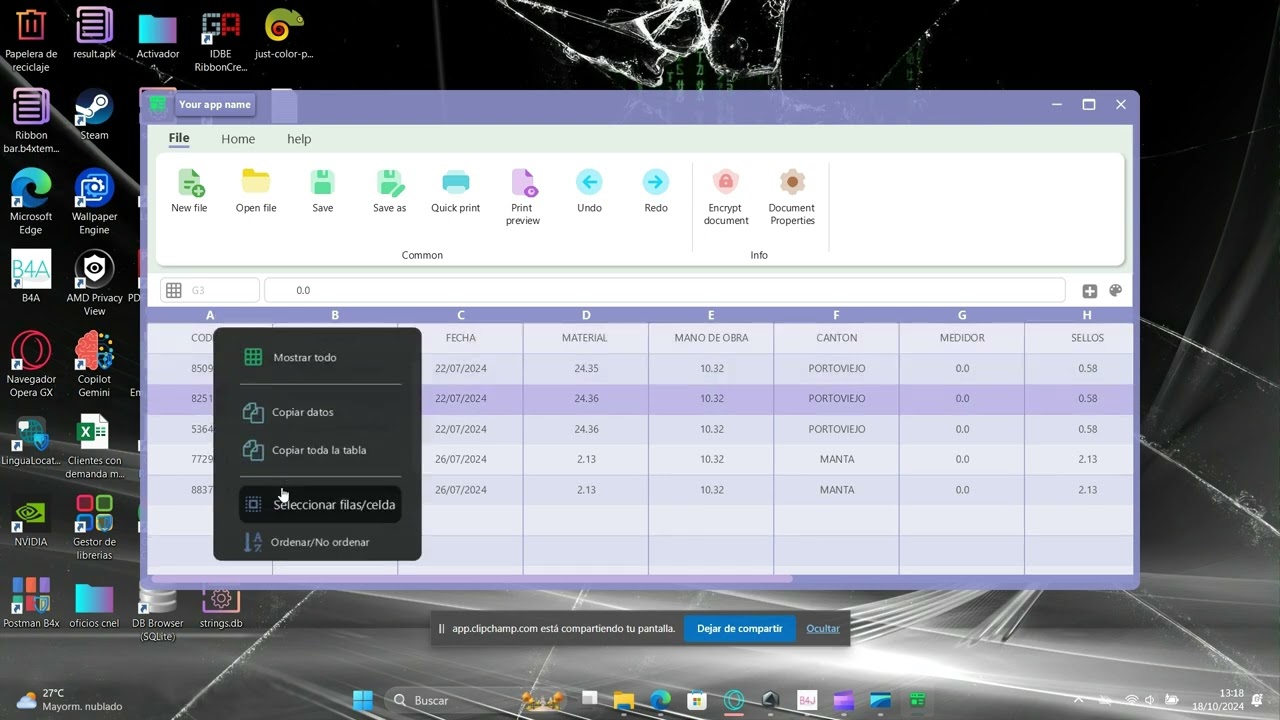 Excel UI Desing