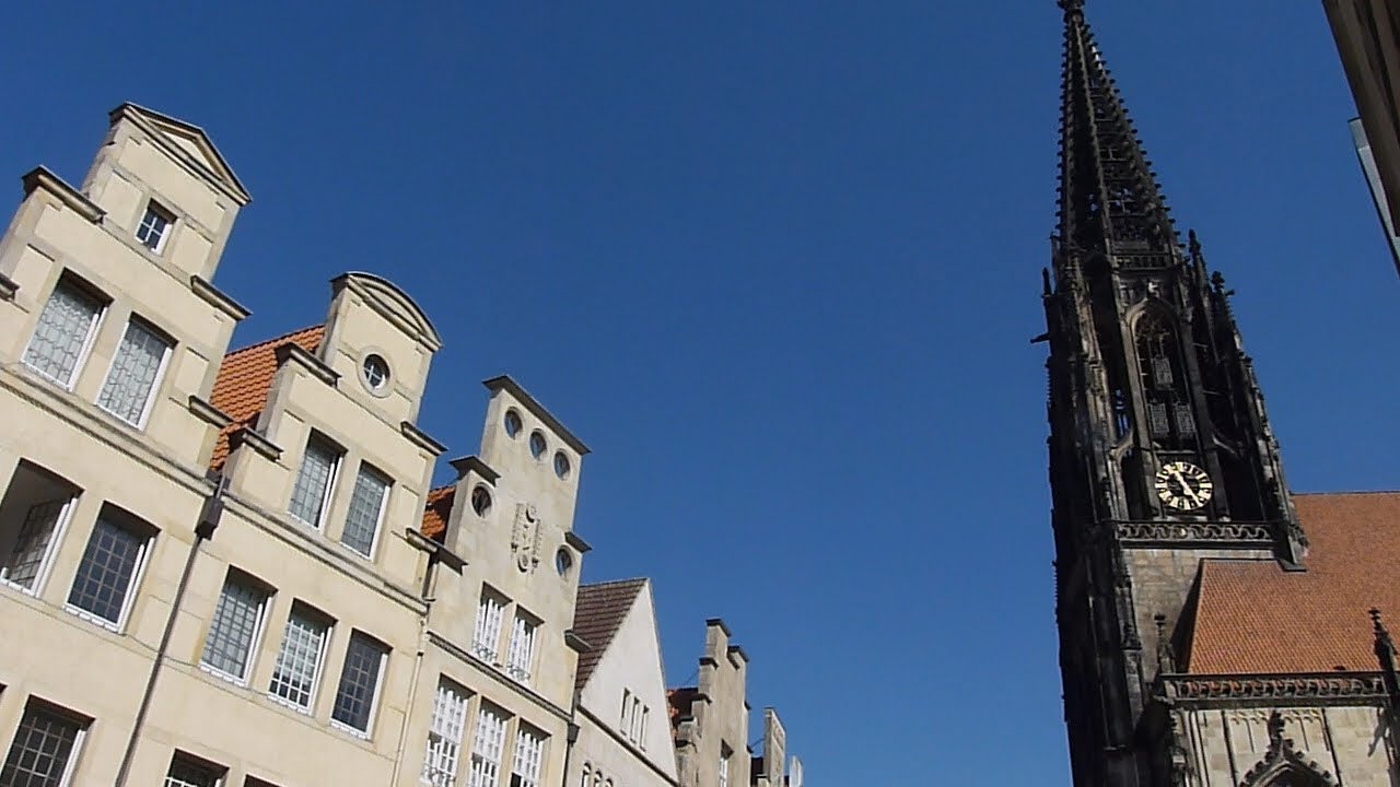 Der Prinzipalmarkt und die Altstadt in M&uuml;nster Westfalen