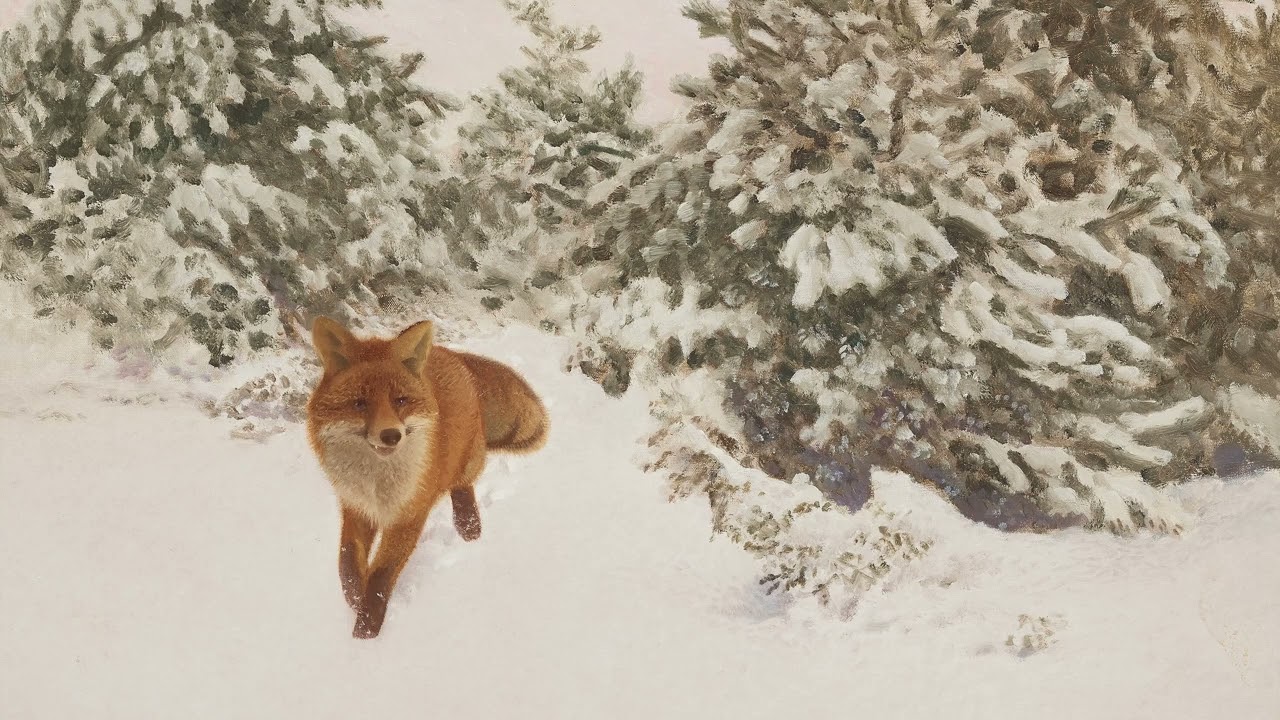 Nordic Winter Foxes | Bruno Liljefors Snow Landscapes (4K Ambient Art)