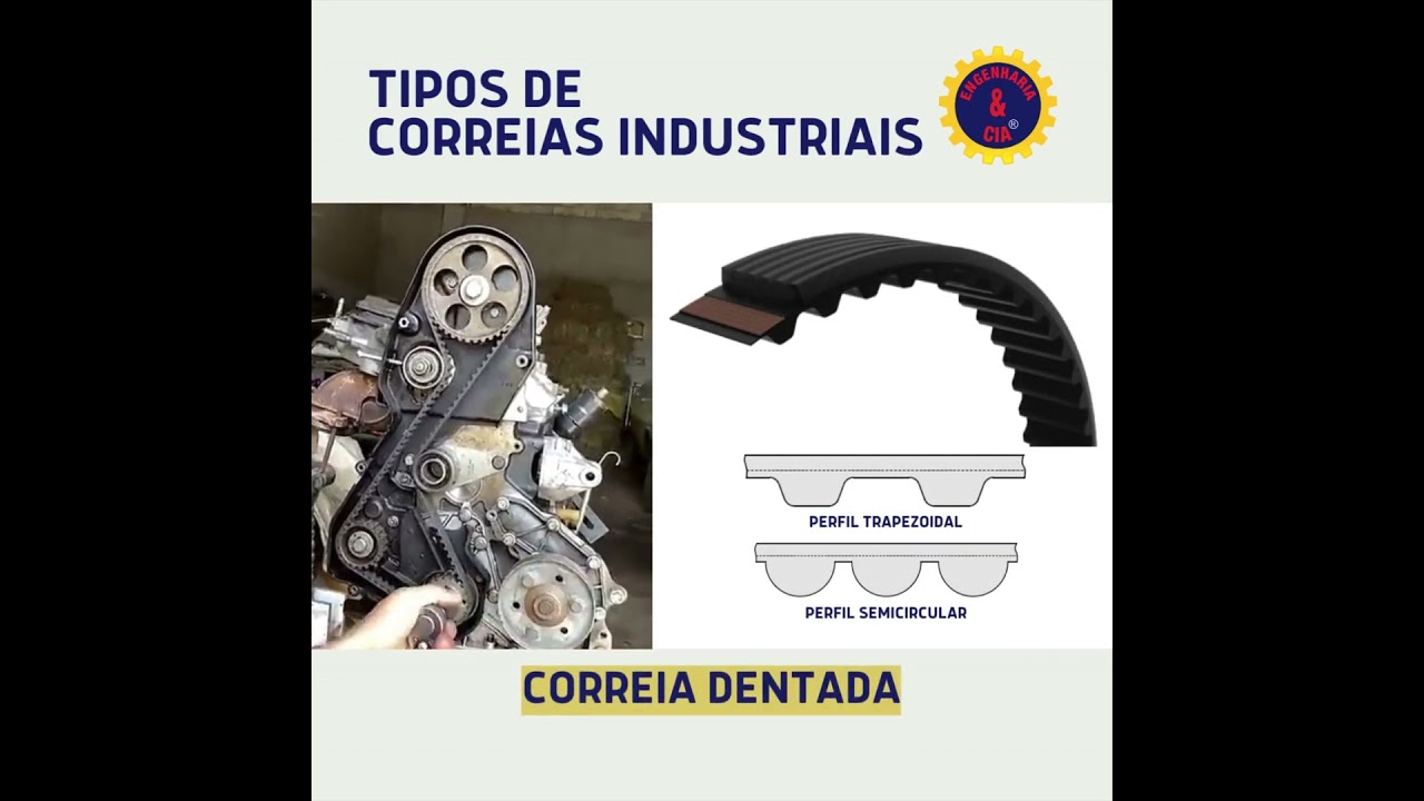 Tipos de Correias | Transmiss&atilde;o de Pot&ecirc;ncia por Correias - Polias | Equipamentos Industriais