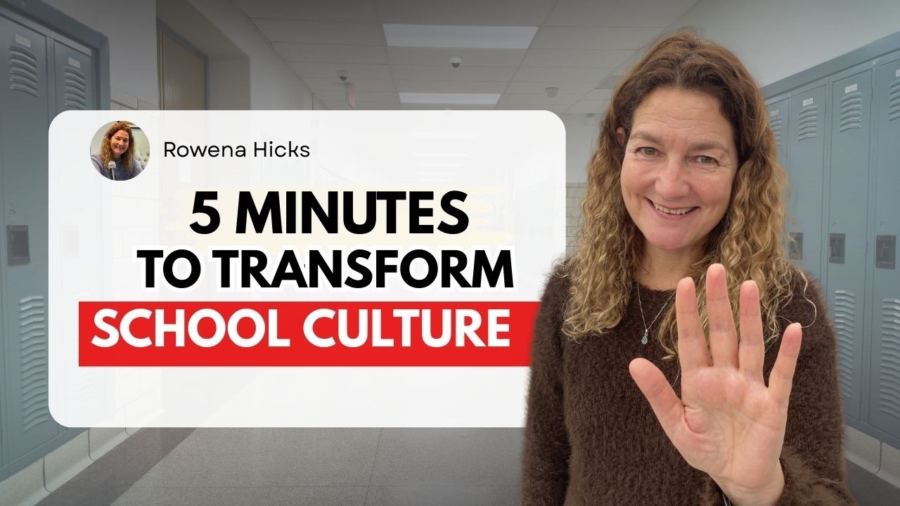 5 Minutes a Week to a Thriving School Culture | Stop Staff Burnout Now