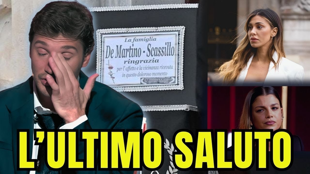 Una vista panoramica del funerale del padre di Stefano De Martino: un dolore condiviso