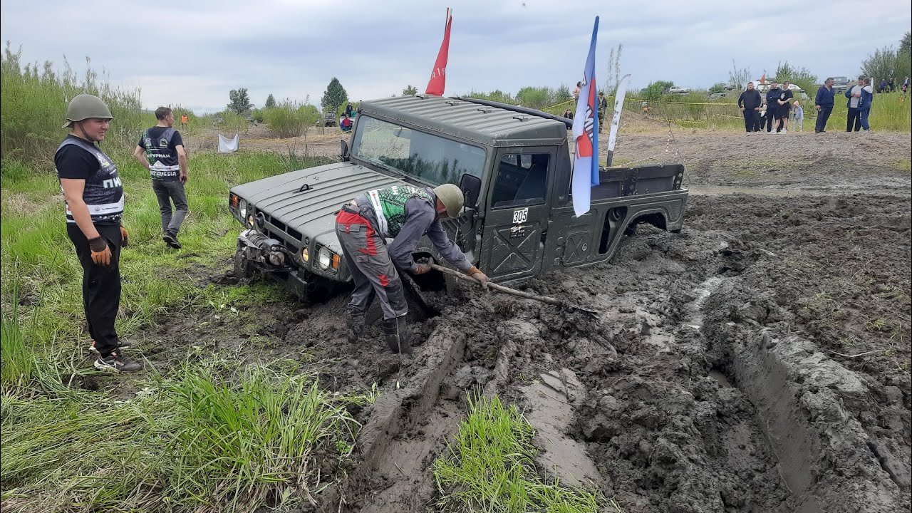 Военный Toyota Mega Cruiser на соревнованиях RFC! Jimny, Rocky, ЛУАЗ, УАЗ, Delica. День 2, ч. 1