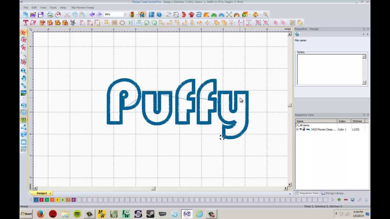 Floriani Club - Digitizing for Puffy Foam