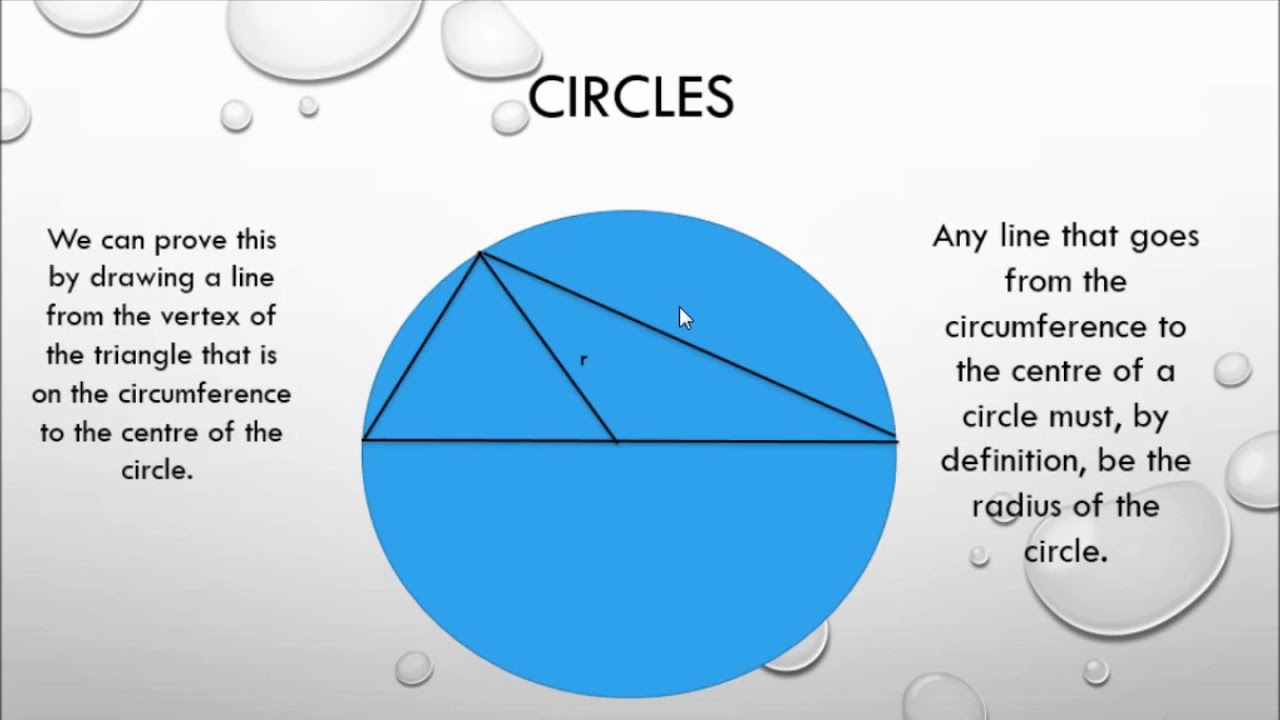 Circles (part 7) Angle on the Circumference that Subtends a Diameter