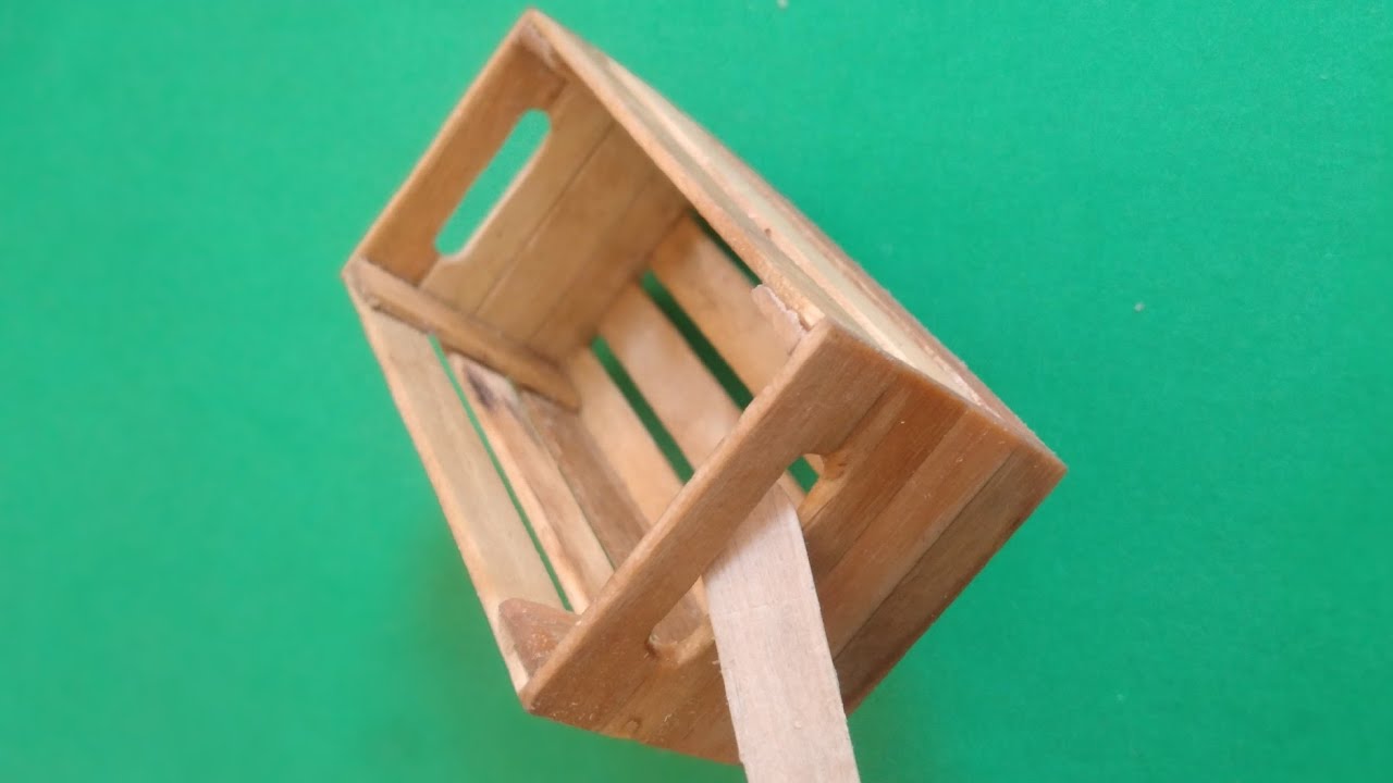 Diy: Wooden Box ||  Popsicle Stick || Recycling ♻️ .