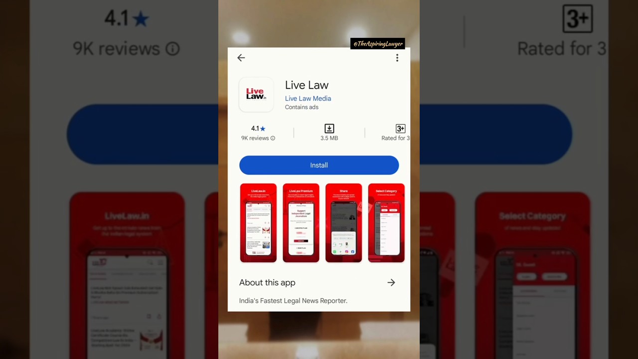 Top 5 legal apps every law student must have! #trendingshorts #legallife #lawsikho #livelaw