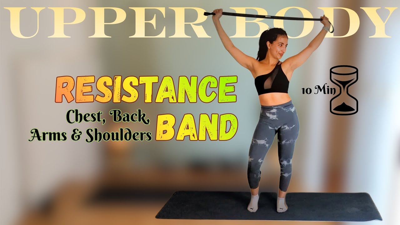 🔥 UPPER BODY RESISTANCE BAND WORKOUT | Chest, Shoulders, Arms & Back (Full Routine + Tips)