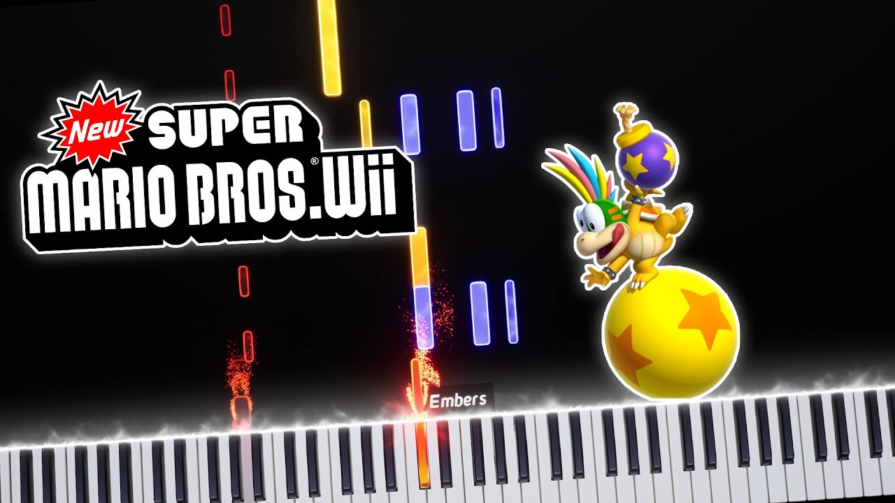 New Super Mario Bros Wii - Castle Theme | Piano
