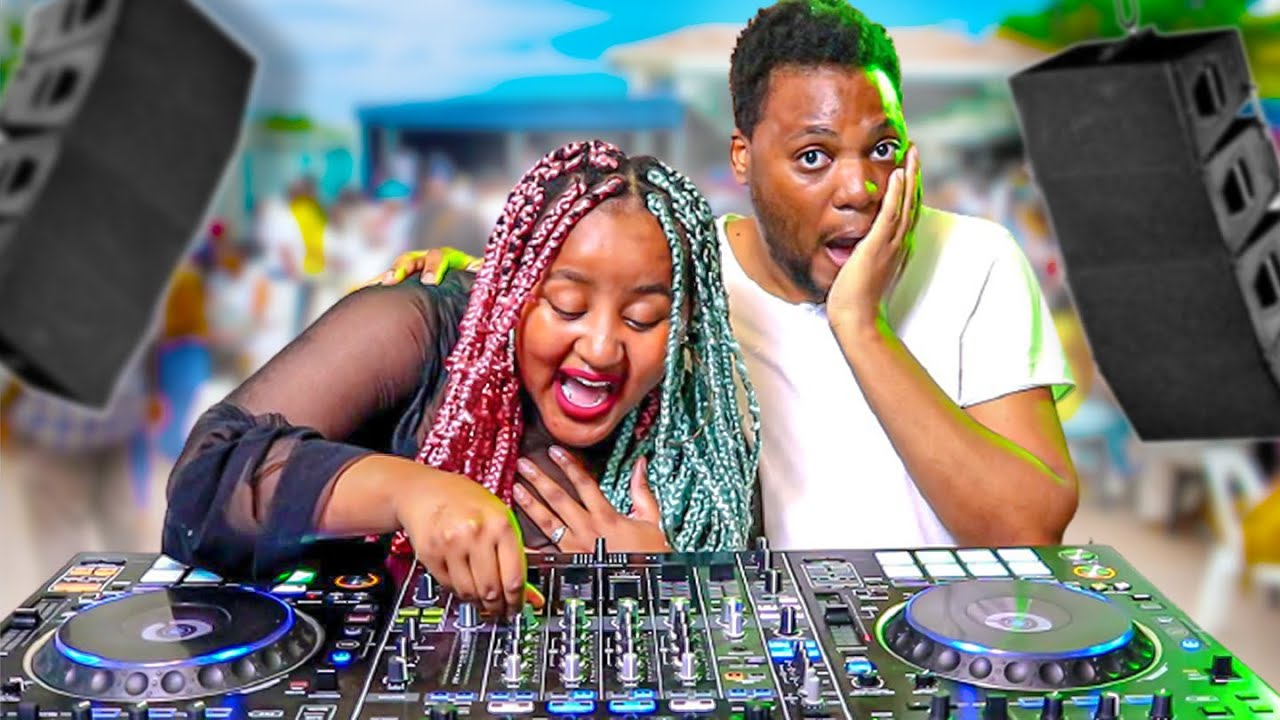 Teaching My Wife How To DJ Amapiano on Expensive DJ Decks