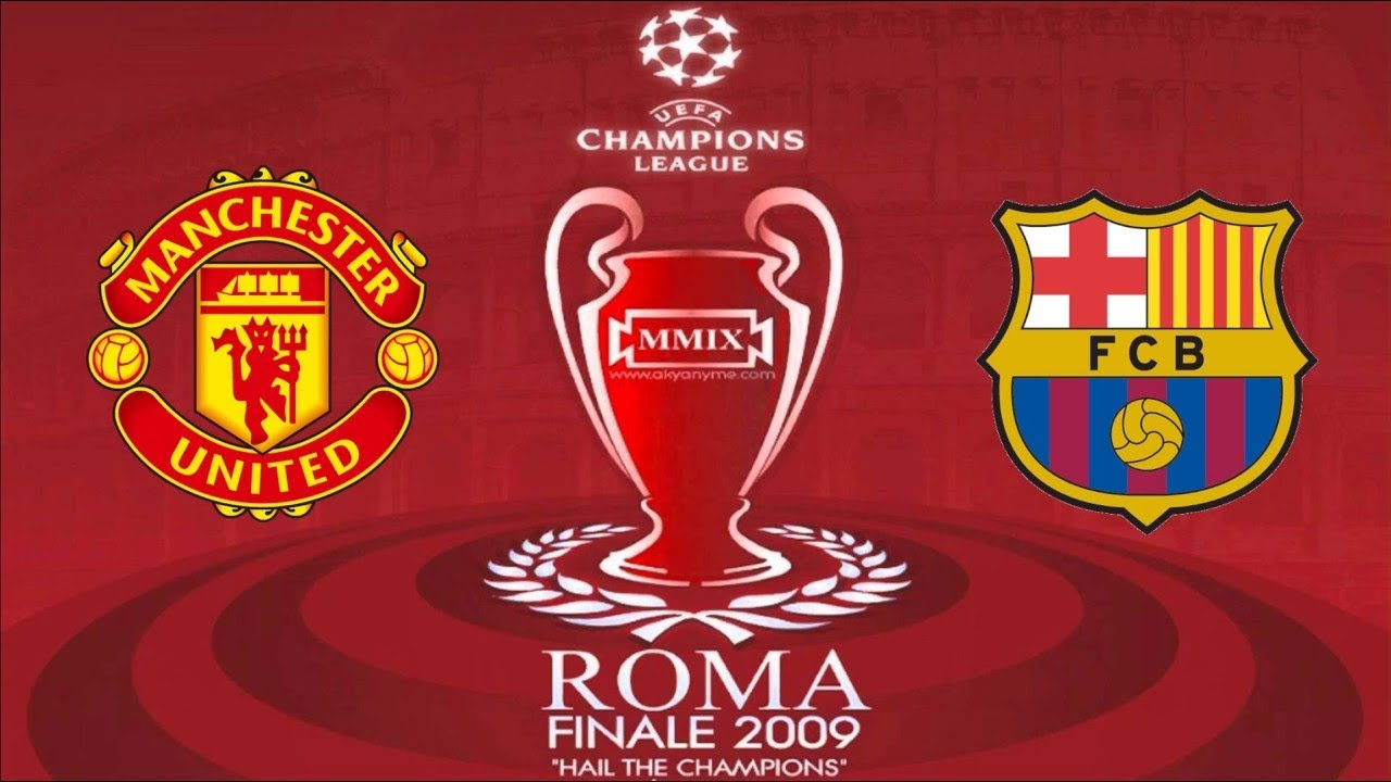 PES 2009 (UEFA CHAMPIONS LEAGUE 2008-2009) | [ FINAL IN ROMA ] | MANCHESTER UNITED vs F.C BARCELONA