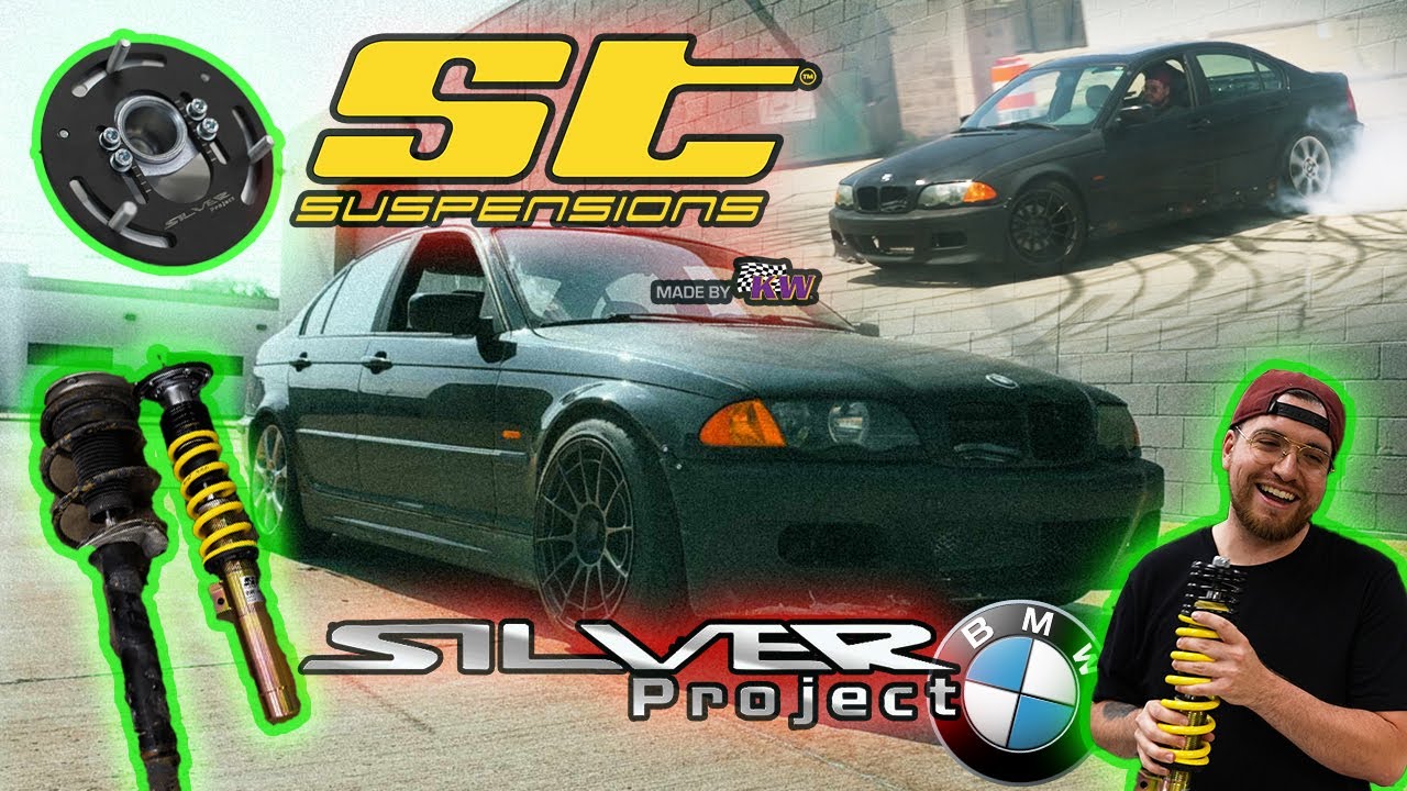 HOW TO INSTALL ST COILOVERS ON AN E46! BUDGET DRIFT BUILD PT. 1