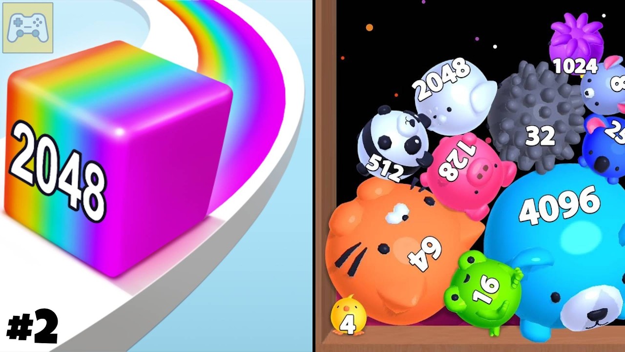 Jelly Run 2048 vs Jelly Merge 3D ✦ ASMR Gameplay Android iOS • 2048 Number Merge And Drop Games (2)