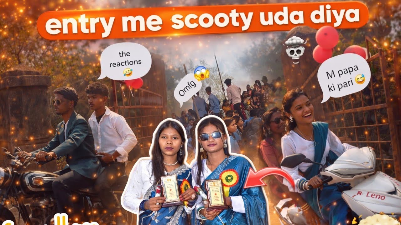Farewell entry  me scooty uda diya 😱 | be like M Papa ki pari 😅