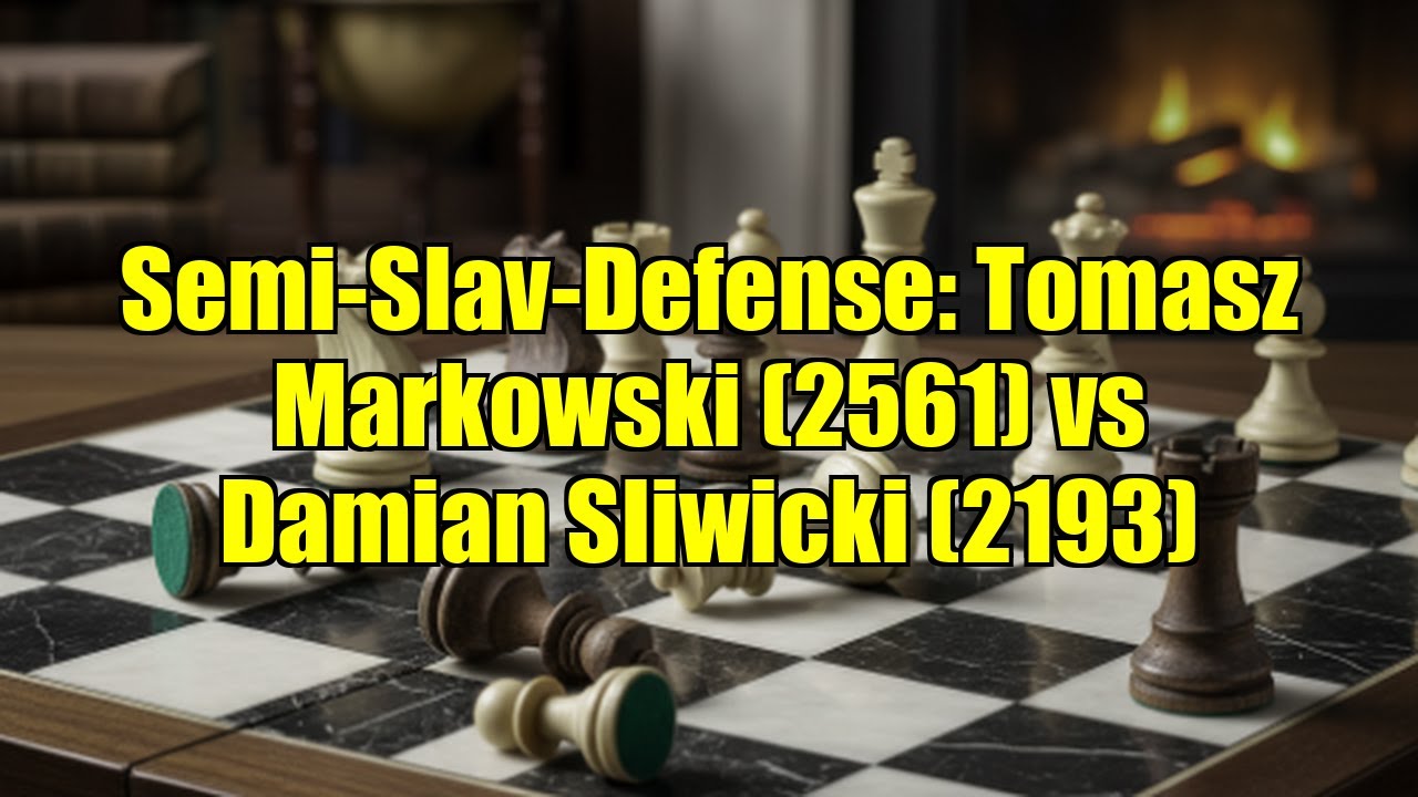 Semi-Slav-Defense: Tomasz Markowski (2561) vs Damian Sliwicki (2193)