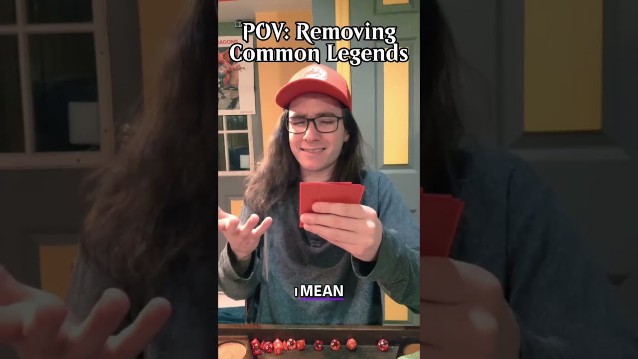 POV: No More Common Legendaries!? | Magic: The Gathering | #shorts #edh #mtg #commander