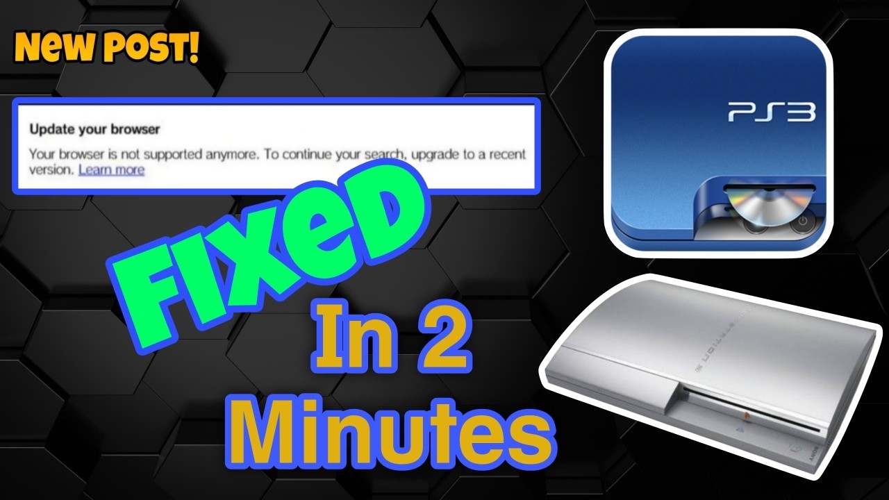 Обновление интернет-браузера PS3 (CFW) исправлено за 2 минуты #ps3