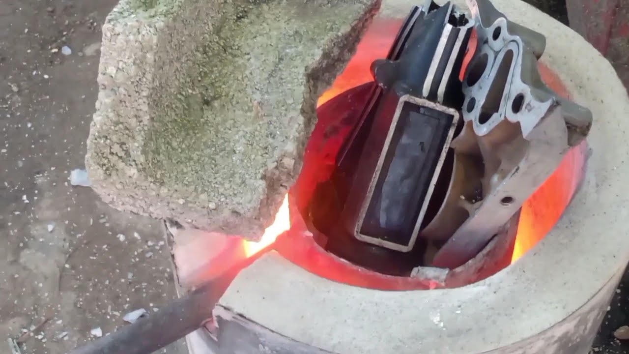 cómo hacer horno de fundición de aluminio con concreto celular