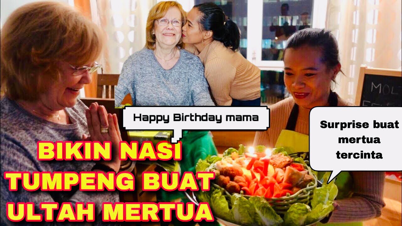 REAKSI MERTUA DAPAT KEJUTAN DARI MENANTU NYA🎂😍😘