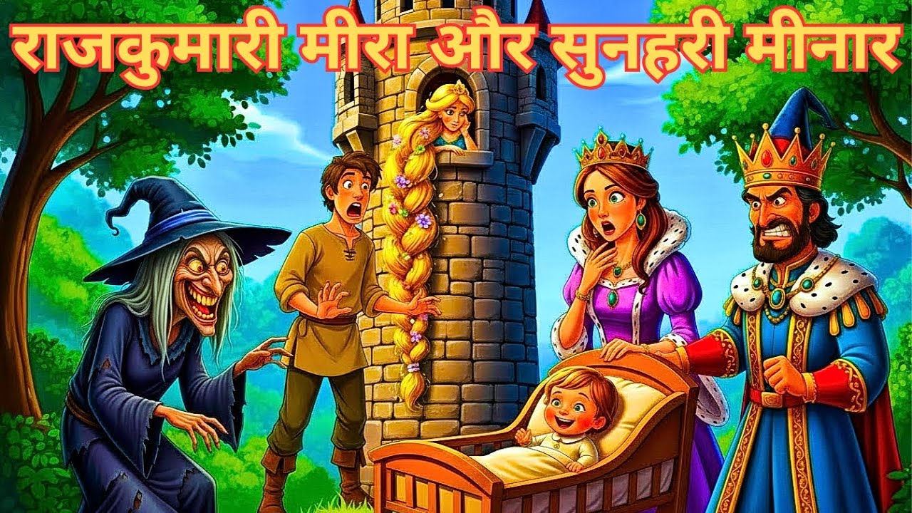 Meera की हिम्मत ❤️ | ऊँची मीनार से आज़ादी ✨ | Magical Kids Story